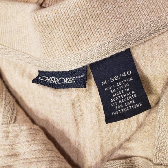 CHEROKEE POLO SHIRT - MEN'S M 38/40 - SHORT SLEEVE - RN 17730 - CREAM COLOR - Picture 3 of 3